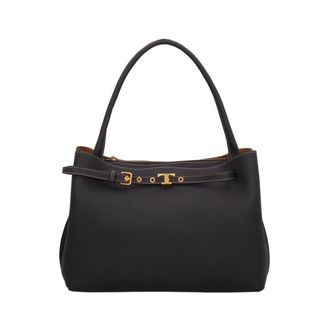 Tod's Tim Top Handle Piccola - Dames - Tassen - Zwart - Maat: ONE Size Zijde