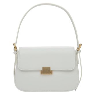 Estro & Luminara Leather Shoulder Bag - female - Estro - Shoulder Bags - White - ONE SIZE - Bags
