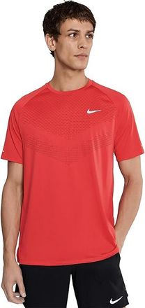 Nike Stride Dri-FIT Adv Short Sleeve Running Top Mens Workout Light Crimson/Reflective Silver : 2XL