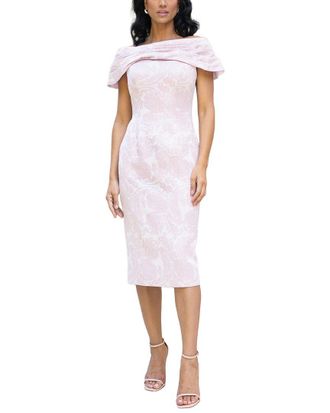 Terani Couture Solid Midi Dress
