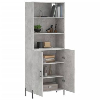 Berkfield Home Highboard Concrete Grey 69.5x34x180 cm Engineered Wood