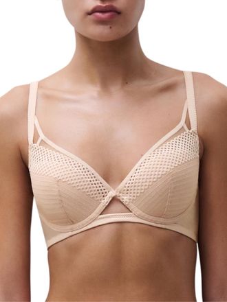 Chantelle Womens Play Plunge T-Shirt Bra - Beige polyamide - Size 32A