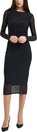 Patrizia Pepe Cocktailjurk - Dames - Casual kleedjes - Zwart - XS - Polyester - Kleedjes