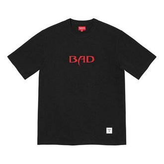 SUPREME Bad S/S T-Shirt Black Red SUP-SS22-102