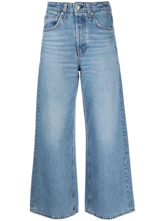 Rag & Bone Jeans Maya a gamba ampia - Blu