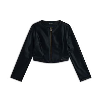 Freddy Giacca corta con zip da donna in similpelle lucida