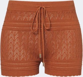 Melissa Odabash Shorts de pointelle de algod&oacute;n Helena