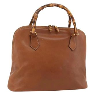Gucci Pre-owned Handbags, female, Brown, Size: ONE SIZE Pre-owned Vintage Handbag