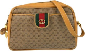 Gucci Vintage Micro Gg Shoulder Bag Beige (Authentic Pre-Loved)
