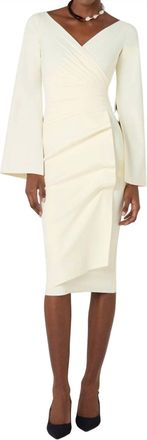 La Petite Robe Di Chiara Boni Isoshi Midi Dress In Cream