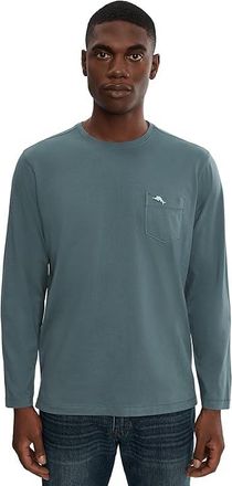 Tommy Bahama New Bali Skyline T-Shirts Long Sleeve Mens T Shirt Dark Twilight Blue : 3XL, Cotton