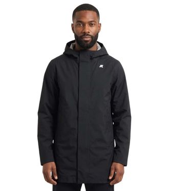 K-Way Black Hood Parka Jacket