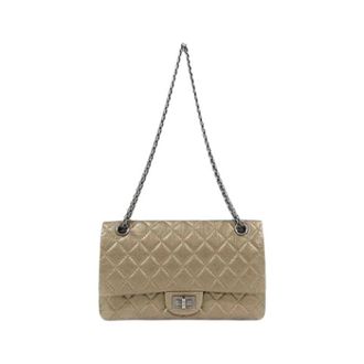 Chanel Pre-owned Vintage Schoudertas - Dames - Pre-owned - Beige - Maat: ONE Size Leer