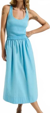 Nation Ltd Sadelle Clean Midi Day Dress In Day Dream