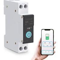 OEM Interruptor Inteligente Wifi De 32 A - Disyuntor Para Montaje En Riel Din - Voltaje De 230 V - Control Remoto Mediante Aplicaci&oacute;n - Materiales Resiste