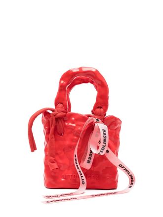 Ottolinger bow-detail tote bag - Red