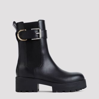 ミドルブーツ GIVENCHY Women Boots BE702XE1NG 001 BLACK Shark Lock boots wide fit in leather in - black black