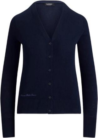 Ralph Lauren Lauren Cardigan - Dames - Vesten - Blauw - L - Katoen - Truien & Vesten