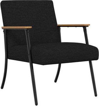 vidaXL Sill&oacute;n Negro 59 X 75 X 78 Cm Tela Vidaxl