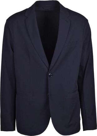 A|X Armani Exchange Blazer van Nylon - Heren - Blazers - Blauw - XL - Nylon - Jassen