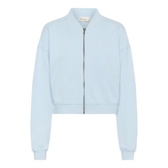 MY ESSENTIAL WARDROBE Chaqueta corta de felpa Meta - Sweatshirts & Hoodies - Mujer - Azul - L
