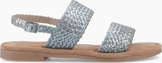 Hush Puppies Womens Hush Puppies HELENE SANDAL WIDE FIT Womens Cross Strap Sandals Blue - Size: 3