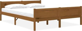 vidaXL Vidaxl - Estructura Cama Sin Colch&oacute;n Madera Pino Marr&oacute;n Miel 160x200 Cm