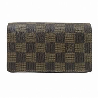 Louis Vuitton Damier Brown Damier Canvas Damier Canvas Wallet (Bi-Fold) (Pre-Owned)