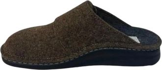 Finn Comfort Zams Clog - Heren - Pantoffels - Bruin - 45 EU - Wol - Schoenen