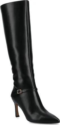 Journee Collection Journee Womens Elara Medium and Wide Width Knee High Dress Boots