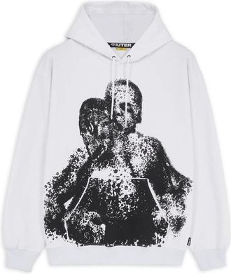 Iuter Zware hoodie voor heren - Heren - Hoodies - Wit - M - Katoen - Hoodies & sweatvesten
