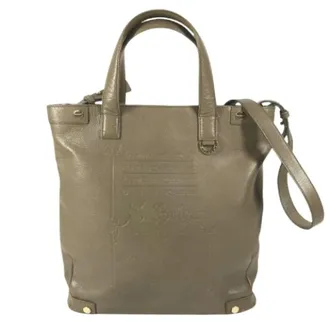 Bulgari unisex, Pre-owned, Groen, Maat: ONE Size Leer