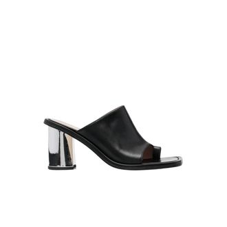 Scarosso Gwen Mules - Dames - Muiltjes - Zwart - 36 EU - Leer - Schoenen