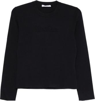 Max Mara Trui met ronde hals - Blauw