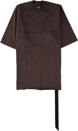 Rick Owens Grey Asymmetrical Oversized T-Shirt