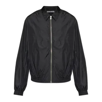 Acne Studios Bomber Jackets, male, Black, Size: S Logo Jacket