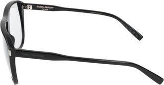 Saint Laurent Mens Sunglasses Sl 731 Gaspar 001 Black Light Blue 65-5-145 Acetate