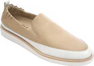 Vaneli Womens Quin Leather Slip-On Sneaker In Ecru