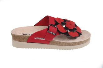 Mephisto Rode Slide Teen Sandaal voor Vrouwen - Dames - Slippers - Rood - 35 EU - Schoenen
