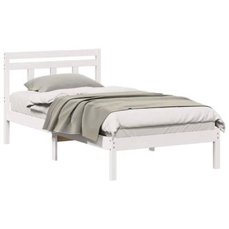Berkfield Home Traditional White 90 x 190 cm Solid pine wood