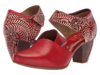 L'Artiste by Spring Step Toolie Womens Shoes Red : EU 38 (US Womens 7.5-8) M, Leather