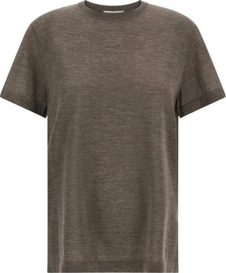 Co Tops, Dames, Bruin, S, Kasjmier, T-shirt van fijne kasjmier