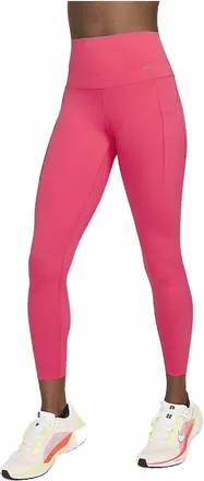 Nike Womens Medium Support High Waisted Leggings In Aster Pink