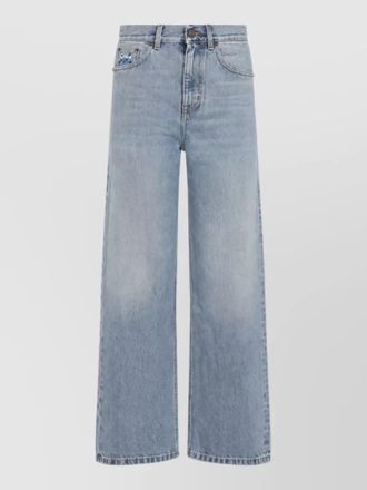 Chlo&eacute; denim relaxed straight-leg jeans