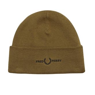 Fred Perry Geborduurde Muts In De Kleur Shaded Stone
