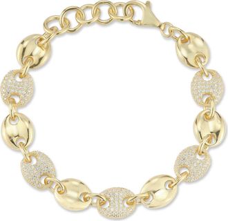 Sphera Milano Puffed Mariner Link Bracelet in Gold at Nordstrom Rack