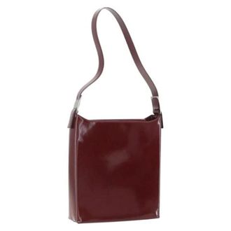 Ferragamo Pre-owned Leren Schoudertas - Dames - Pre-owned - Rood - Maat: ONE Size Leer
