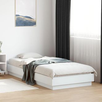 Berkfield Home Bed Frame without Mattress White 100x200 cm Engineered Wood