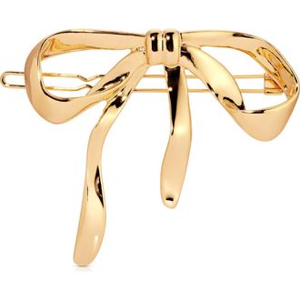 Ettika Bow Organica Barrette in Gold at Nordstrom