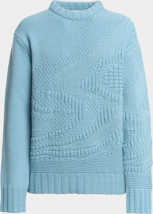Malo Men & apos;s Patterned Wool & Cashmere Sweater